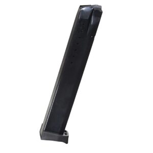 Rifle magazine on white background