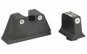 Black firearm sights for better aiming precision