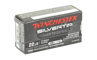 Winchester Silvertip 22LR ammunition box, 50 rounds.