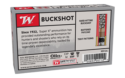 Winchester Super X buckshot ammunition box