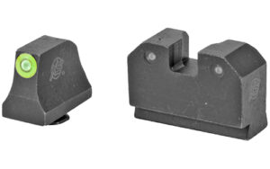Tactical night sights, front and rear view.