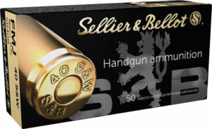 Sellier & Bellot handgun ammunition box