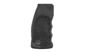 Black textured ergonomic handle grip