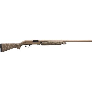 Camouflage hunting shotgun side view