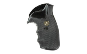 Black pistol grip with textured surface