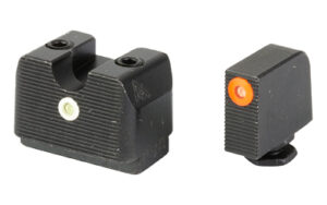 Handgun sights with tritium dots