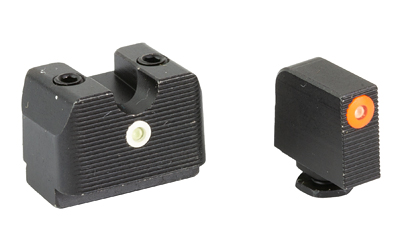 Fiber optic pistol sights for accurate shooting