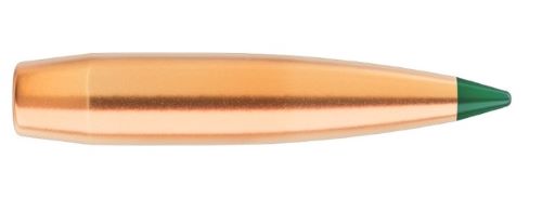 Copper bullet with green tip