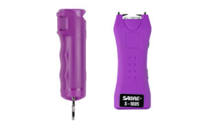Purple pepper spray and stun gun set