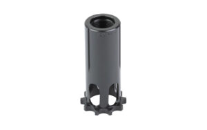 Black cylindrical metal tool with threaded end.