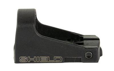 Black SHIELD gun sight, side view