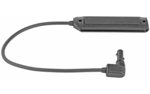Black electronic sensor with connector cable