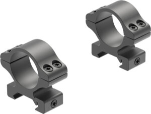 Pair of black scope mounting rings