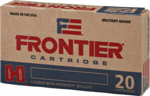 Frontier 20 cartridge box, military grade ammunition