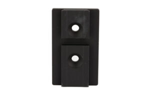 Black plastic rectangle with two holes
