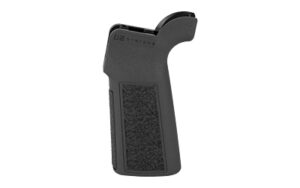 Black textured pistol grip for firearms