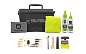 Gun cleaning kit with brushes and oils