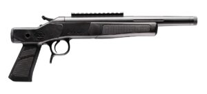 Black tactical CVA Scout pistol, side view