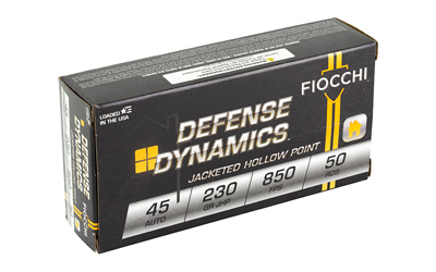 Fiocchi Defense Dynamics .45 Auto Ammunition Box
