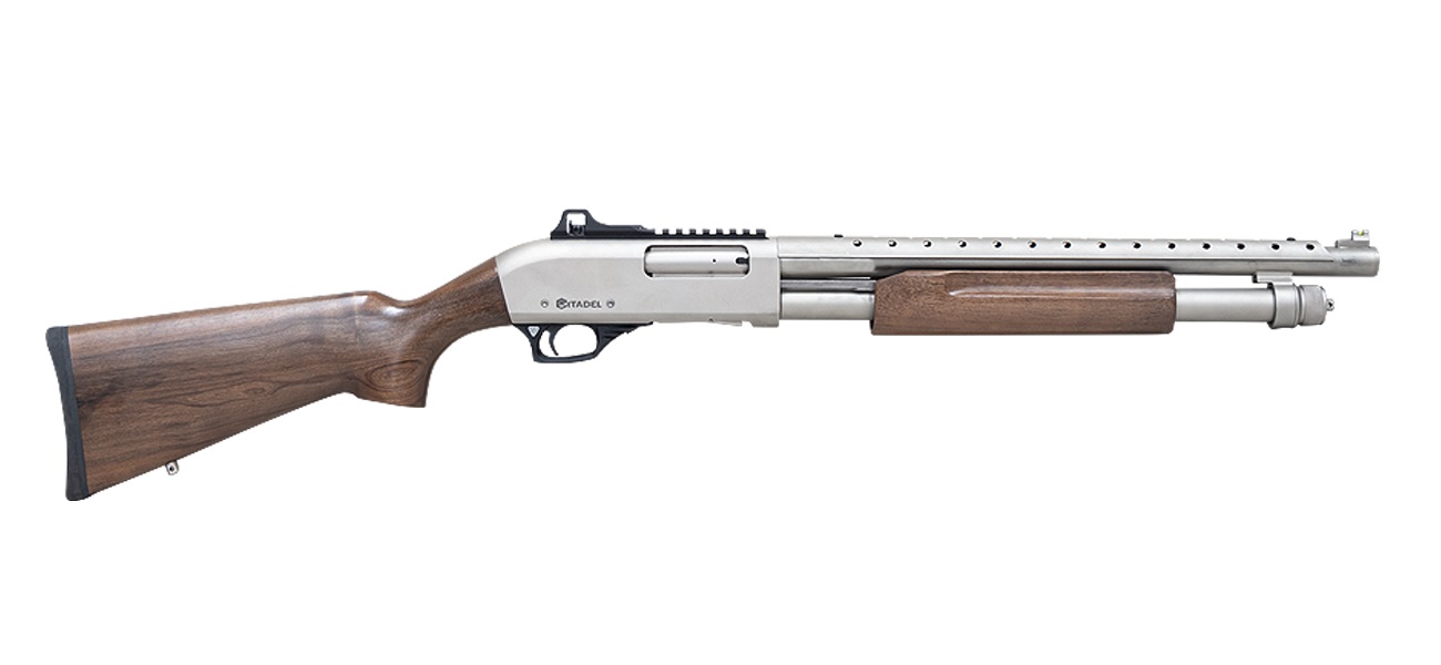 Citadel shotgun isolated on white background.