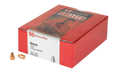 HRNDY HAP 9MM .355 115GR 500CT