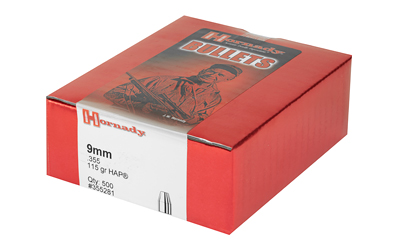 Hornady 9mm bullets red box packaging