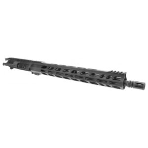 AR-15 upper receiver with handguard and muzzle device.