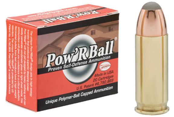 Pow'RBall ammunition box and bullet display