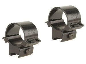 Pair of black scope mounting rings
