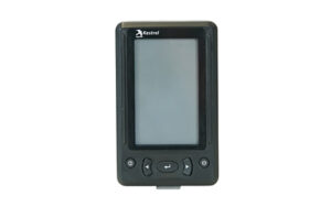 Kestrel electronic device with screen and buttons.