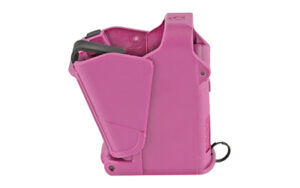 Pink car seat, side view