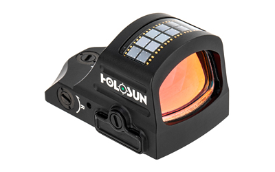 Tactical red dot sight with solar panel