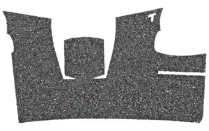 Gray automotive soundproofing carpet for interior insulation