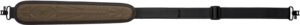 Adjustable black and brown rifle sling strap