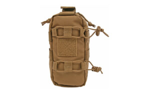 Tactical brown pouch with straps and buckles