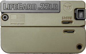 LifeCard .22LR folding pistol, compact design