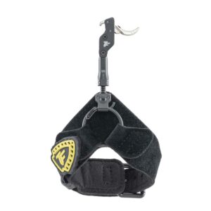 Archery release aid with Velcro wrist strap