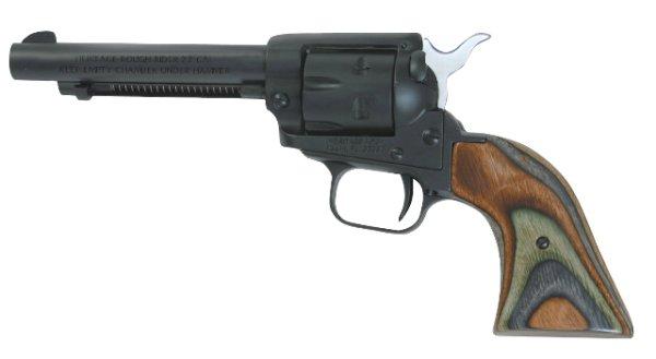 HERITAGE ROUGH RIDER 22LR/22MAG COMBO 4.75" BLK CAMO LAMIN GRIP