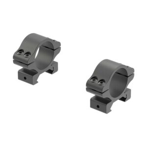Two black scope mount rings