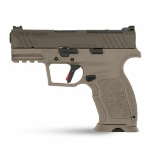 Tan handgun side view, PX-9 Carry model.