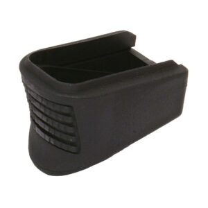 Black pistol magazine grip extension