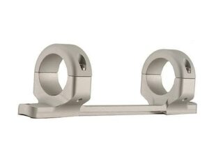 Silver scope mount for rifles, two rings