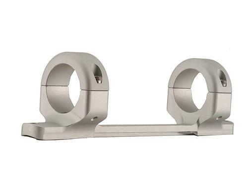 Silver scope mount for rifles, two rings
