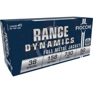 Fiocchi Range Dynamics .38 Special ammo box.