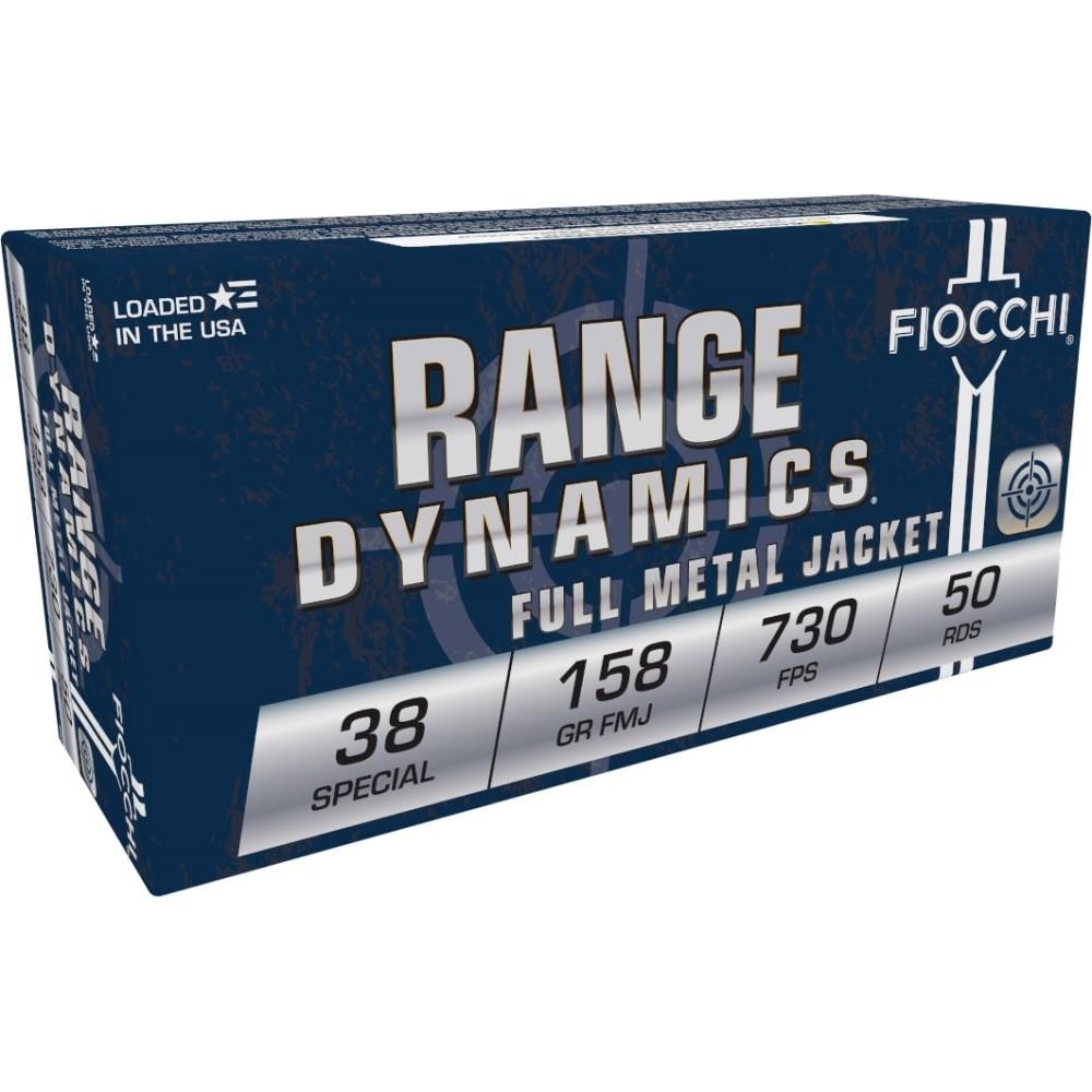 Fiocchi Range Dynamics .38 Special ammo box.