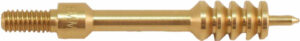 Brass threaded industrial component with grooves