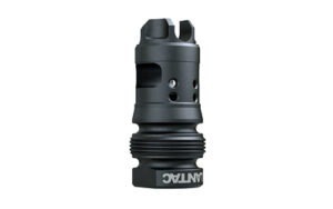 Black Lantac muzzle brake firearm attachment