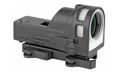 Tactical weapon sight optics, black durable design.
