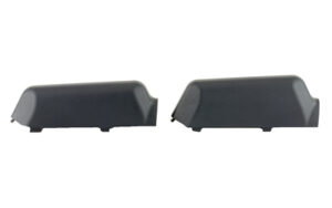 Black plastic car door handle covers pair