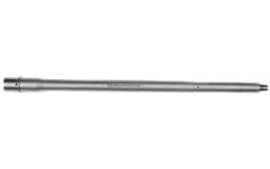 Silver rifle barrel on white background